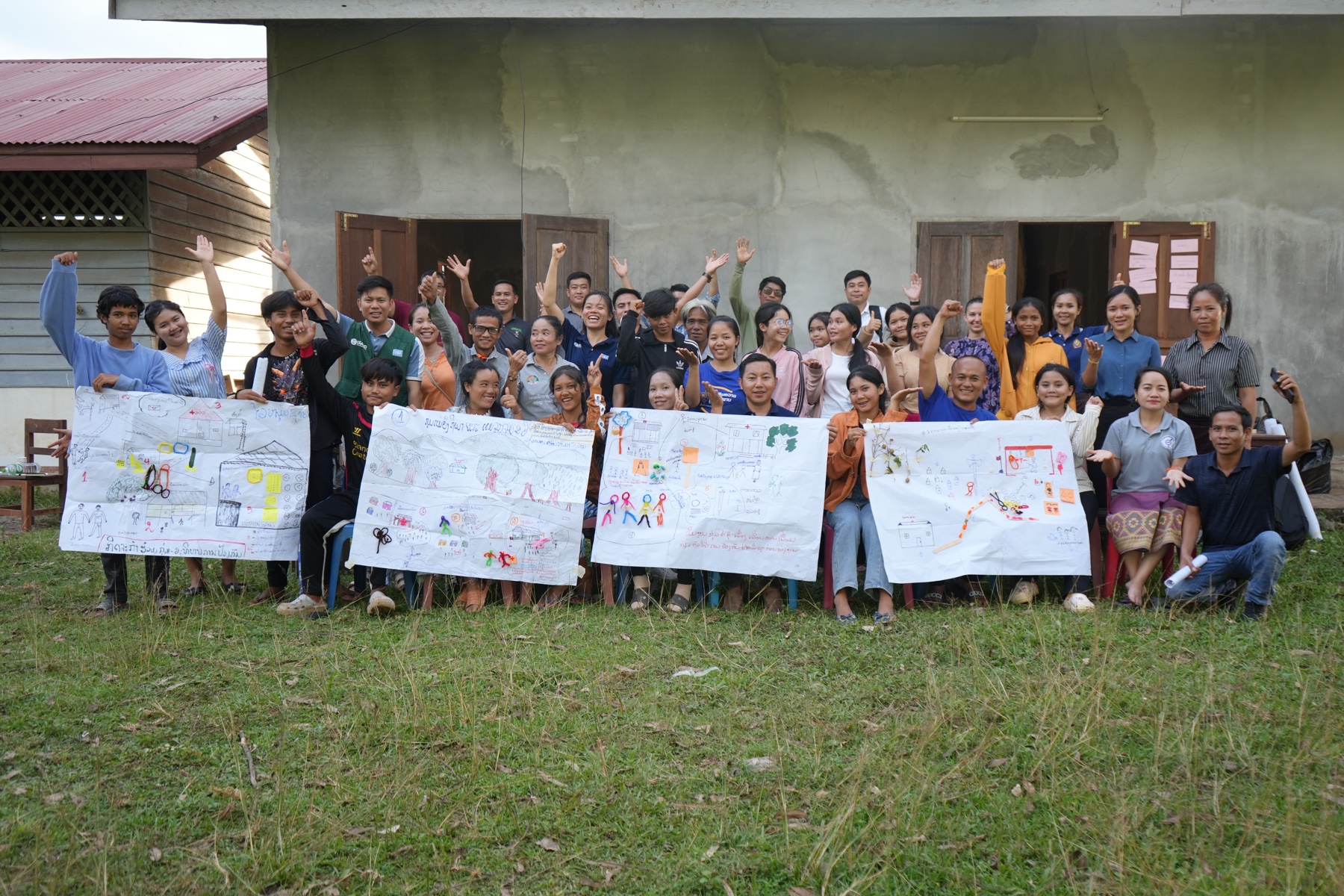 Team photo after a workshop facilitation session